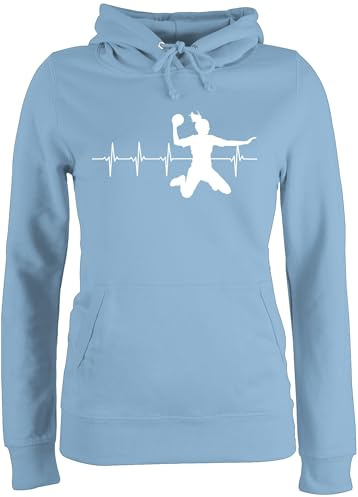 Shirtracer - Pullover Damen Hoodie Frauen - EM 2026 Trikot Ersatz - Handball Evolution Vintage
