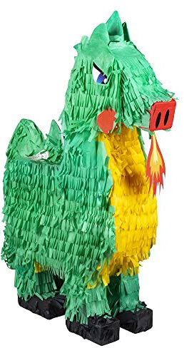 Boland 30947 – Pinata Dragon, Size 49 x 47 cm, Cardboard, Punch Pinata, Birthday, Theme Party, Celebration, Children's Birthday, Decoration, Sweets, Gifts