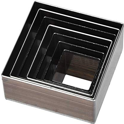 Stanzmaschine, 20-50 mm quadratische Stanzwerkzeuge 7 Stück 7 Stück präzises Stanzen für Lederhandwerk Handwerker DIY Bastler