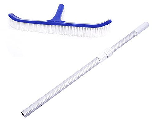 HIOD Spazzola per la Pulizia Della Piscina da 18 Pollici Spazzola per la Rimozione Delle Alghe Del Pavimento Della Parete Spazzola per la Pulizia Degli Accessori Della Piscina Strumenti per la Pulizia