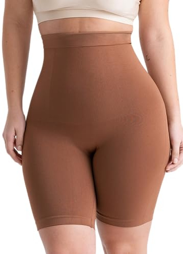 SHAPERMINT High Waisted Shapewear Shorts, Tummy Control Under Dress S-4XL