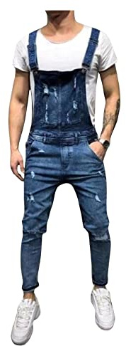Dawwoti Jeans De Mezclilla para Hombre Lavar Los Pantalones De Longitud Completa Medidos Moderos Medios