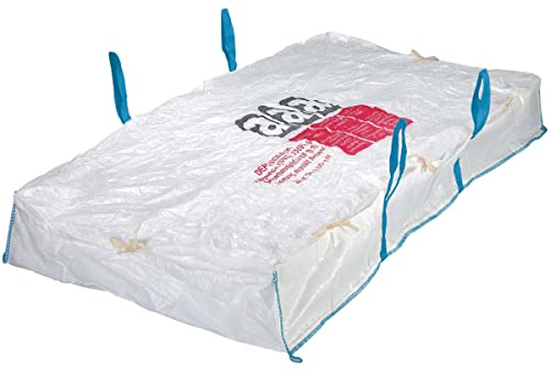 Safetytex PLATTENBAG Asbest 1500 kg 320x125x30 cm BigBag (10 Stück) | Entsorgung, Schüttgutbehälter, Big Pack, Transportsack, Platten Bag, hohe Tragfähigkeit, robust