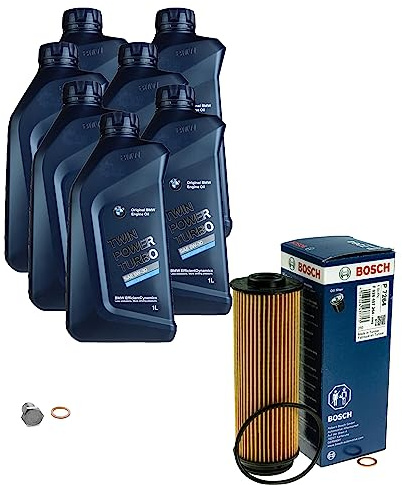 Inspektionspaket Wartungspaket Filterset mit 7 L Motoröl TWIN POWER TURBO 5W-30, Ölfilter, Verschlussschraube
