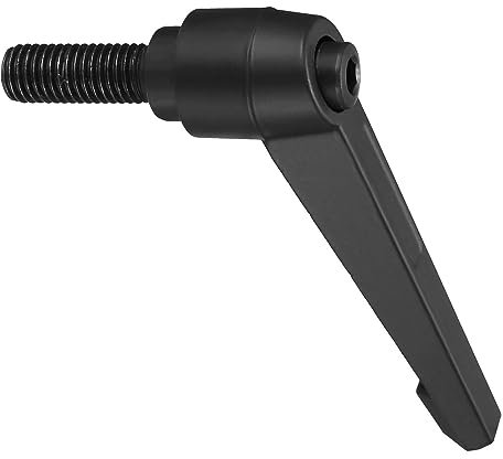 CoCud Klemmhebel Griffe M12 x 32mm Stecker Gewinde Einstellbar Schnellspanner Verriegelung Drehend Bolzen Knöpfe Schwarz - (Verwendung: für Drehmaschinen) 1Stk