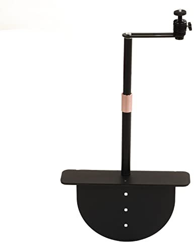 BORDSTRACT Adjustable Projector Stand, 1/4in Thread Mount 360° Rotation and 90° Tilt Projector Stand for Bed Headboard Seam Projectors Installing