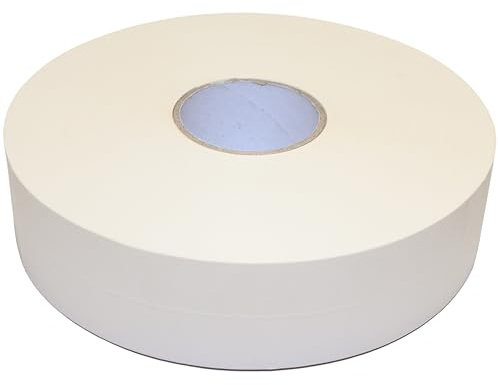 Level+ Papier Fugendeckstreifen | Fugenband zum Verfugen von Gipskartonplatten im Trockenbau, 10 x 152m, Reissfest, Bewehrungsstreifen Breite 52mm