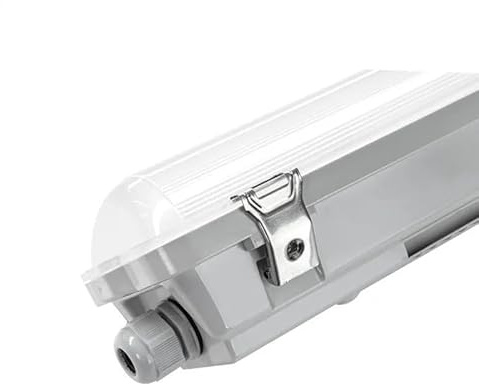 SILAMP Kit de Réglette LED IP65 + Tube Néon LED 150cm T8 22W - Blanc Froid 6000K - 8000K