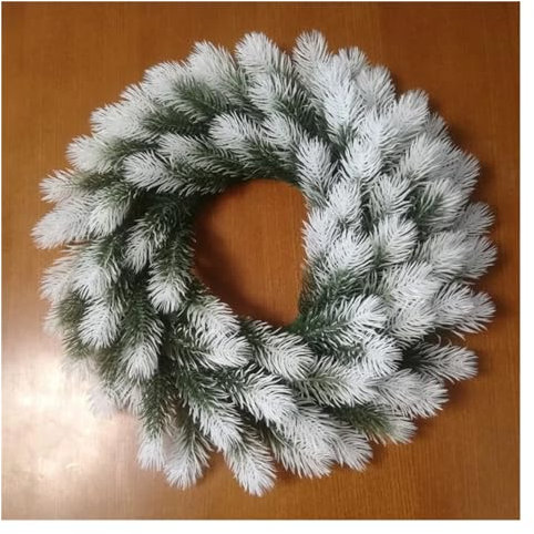 BHIRCJKD Künstliche Tannennadeln, Zweige, Tannenzapfen, Weihnachtsgirlande for Zuhause, Fenster, Tür, hängende Dekoration, Weihnachtskranz, Pflanze cuicui (Color : B, Size : 30cm)