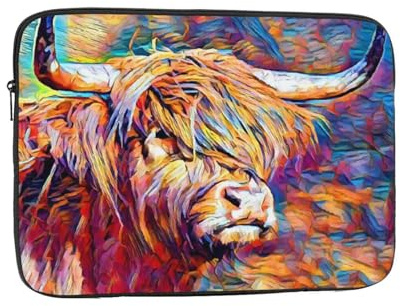 FLYIFE Floral Flower Rose Pink Printed Laptop Sleeve Case - Protective Laptop Cover Bag Shockproof Notebook Computer Bag For Men And Women
