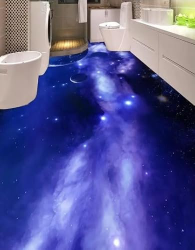 Heimtextilien Blauer Himmel PVC Wasserdichter Boden 3D Stereoskopischer Tapetenboden 3D-Bodenkunst,150cmX105cm