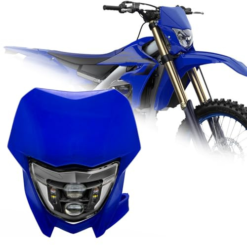bamotoop LED Motorrad Scheinwerfer e-geprüft Mit Abblendlicht und Fernlicht Tagfahrlicht für Yamaha WR250F WR450F 2002-2025