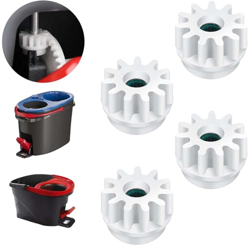 4 pezzi Ricambio per Mop Accessori Cuscinetto di Ricambio Compatibile con Mocio Rotante Riparazione Spin Mop Pedale Pignoni