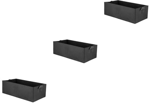 CAXUSD 3 Stücke Blume Erdbeere Pflanztaschen Quadratische Kartoffel Pflanztasche Gallonen Pflanztaschen Wurzelkontrolle Gartenwerkzeug Für Zuhause