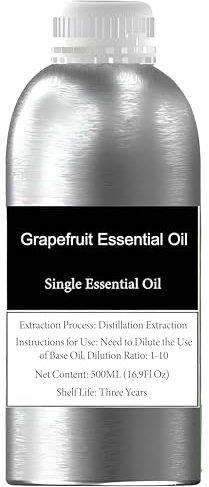 100% reines ätherisches Grapefruitöl für die Haut- und Haarpflege, zur Herstellung von Kerzen und Seife, Bio-Grapefruitöl in therapeutischer Qualität zur Gewichtsabnahme, Aromatherapieöl(500ml)