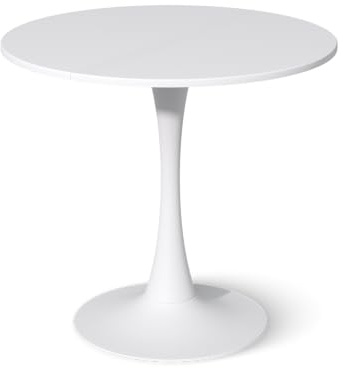 Vicco Esstisch Carl, Weiß, 80 x 80 cm | platzsparend für kleine Räume und einfache Montage