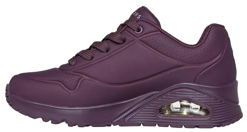 Skechers Uno Stand On Air Scarpe da Ginnastica da Donna, Burgundy Duraleather/Mesh, 38 EU