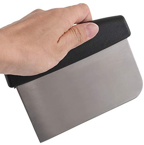 Stainless Steel Dough Scraper and Griddle Scraper for Bread and Pizza – YJ02 Heavy Duty Kitchen Tool