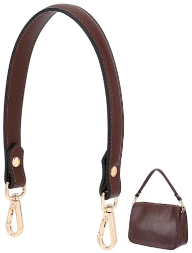 PH PandaHall 45.7cm Ledertaschengurt Kurzer Geldbeutelgurt Leder Puse Henkel Brown Taschengriffe Für Damen DIY Handtasche Unterarmtasche Umhängetasche
