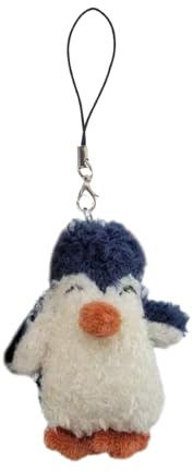 AOOOWER Einzigartiger Pinguin-Handyschmuck, weicher Pinguin-Handyanhänger, Handyanhänger, Plüsch, Taschenanhänger für jeden
