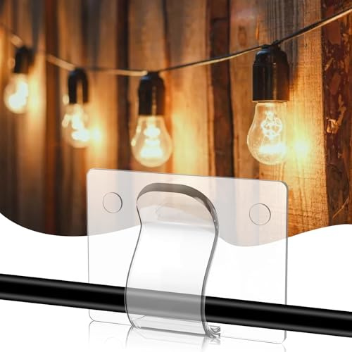 SZSMW 70 Fermacavi Adesivi - Fermacavi Muro - Ferma Cavi Elettrici - Adatti per Una Varietà di Occasioni, Possono Essere Utilizzati per Organizzare Luci Colorate, Cavi E Linee di Luce da Giardino
