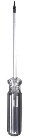 QUARKZMAN Tournevis Magnétique Torx Tige 3x75mm T5 Acier Étoile 6 Pointes Pour Réparation Amélioration Appareils Poignée Anti-Dérapante Noir