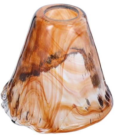 NIYANGLE Paralume Vintage in Vetro Ambra Sostituzione per Lampade Sospensione e Parete Paralume Compatto per Ufficio Casa Hotel Effetto Luce Calda Accogliente