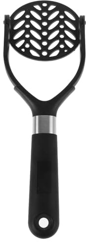 TOYZFRIENDY Presse-purée en Nylon avec Poignée Ergonomique Pliable Manuel Noire Facile à Nettoyer, pour Pommes de Terre et Légumes, pour Usage Domestique Voyage