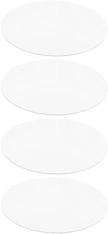 FUTUREORYY Bandeja de Espejo Redonda de Acrílico para Joyería y Decoración en Bodas, Elegante y Sofisticada, 4 Piezas Mantenimiento Sencillo