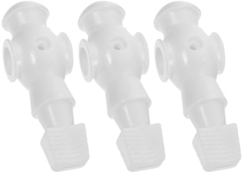 Didiseaon 3 Figuras de Futbolín de Abs Blanco para Máquina de Fútbol de Mesa, Accesorio Resistente a Impactos Comportamiento Preciso, Paquete de 3 Piezas