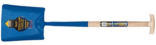 Draper Expert 990 x 300 mm Contractors Square Mouth Shovel | Heavy Duty Hand Tool | Solid Forged Gardening Shovel | Ash Wood Shaft with T Handle | 10873