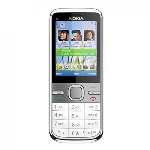 Nokia C5-00 Handy (5,6 cm (2,2 Zoll) Display, 5 Megapixel Kamera, HSDPA, A-GPS) weiß