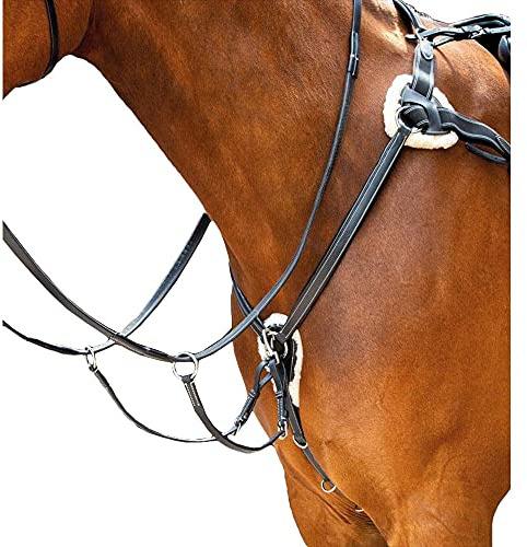 Shires Salisbury Five Point Breast Plate Pony Black