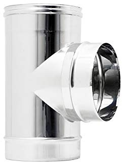 Cañas de chimenea Montaje A  T  Tubos de acero inoxidable 304 Cm26 x 0, 5 mm 130
