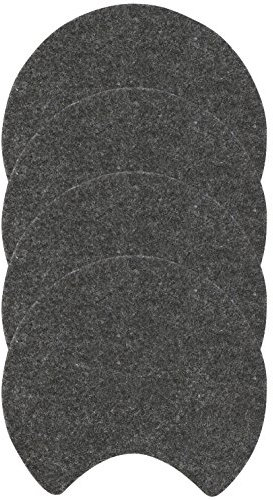 4er Set Glasuntersetzer MOON dunkelgrau Filz 352135