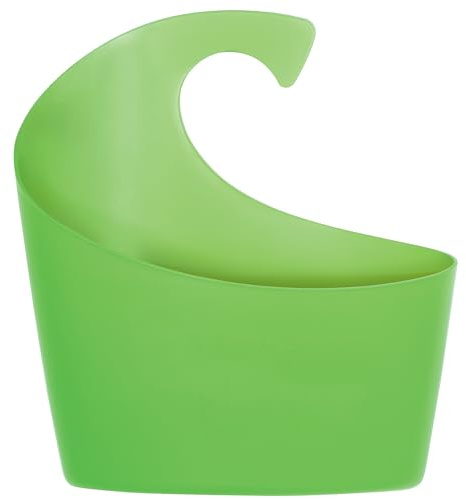 Spirella Duschkorb Sydney mit Haken zum einhängen, kombinierbares Duschregal 30,5 x 27,5 x 10 cm Grün