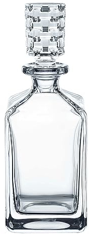 Nachtmann 3-teiliges Whisky Set, Karaffe 750 ml mit 2 Whiskygläsern 330 ml, Bossa Nova, 101095, Whisky Geschenkset aus Kristallglas, spülmaschinenfest
