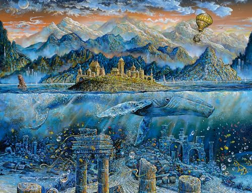 Ravensburger - Puzzle 2000 Teile - Puzzle für Erwachsene - Ab 14 Jahren - Salbeiwal - Tromp the Eye and Art - Hochwertiges Puzzle, 16464