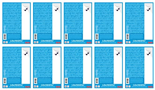Herlitz 382507 Löschblattblock A5, 10 Blatt (A4 | 10 er Pack, 10)