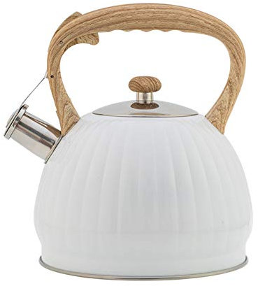 Oriental riverkit Hervidor de Agua con Silbato 3.5 L, mango universal para estufa de gas y cocina de inducción, antioxidante y anticalor aptas para todo tipo de fuegos 19.5 * 22.5cm