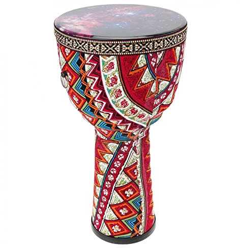 Afrikanische Trommel 8-Zoll-afrikanische Djembe-Trommel-Bunte Stoffkunst Abs Fass PVC Sternenhimmel Haut Kinder Handtrommel