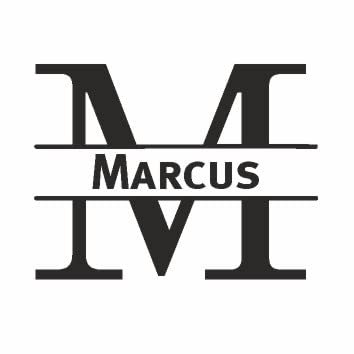 Türaufkleber mit Namen - Marcus - Schwarz