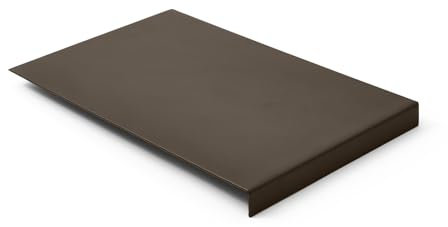 Eglooh - Talia - Mauspad Leder Taupe Grau - cm 20 x 32 - Mousepad für Schreibtisch und Büro - Struktur aus Stahl mit Kantenschutz - rutschfeste Böden - Vollständig in Italien hergestellt