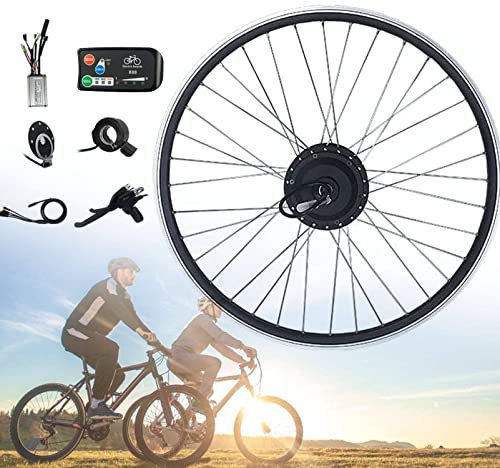 EBIKE-Umrechnungskit mit KT-LED880 Direktantrieb hinter dem Hub-Rad-Hub-Nabenmotor, Elektrofahrrad-Umrechnungskit 36V 250W 350W 500W Elektrofahrrad für Mountainbike,36V500W-700c