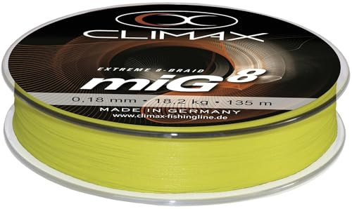 Climax miG8 Braid fluogelb 135m 0,22mm