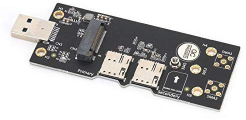 Adapterkarte, NGFF -Taste B an USB 3.0-Adapter mit Zwei SIM-Kartensteckplätzen, Netzwerkzubehör, Unterstützung für Zwei SIM-Karten-Push-Anschlüsse