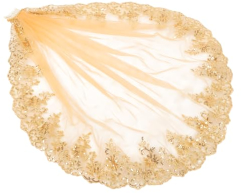 SOIMISS velo di pizzo con paillettes hair charms hair jewelry wedding dress vestito sposa abito da addio nubilato per la sposa addio nubilato con velo da sposa di ferro