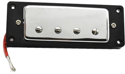 1 Stück Mini 4-Saiter Humbucker Pickups Mit Schrauben-Set Für E-Bass-Humbucker-Pickups Steg- Und Hals-Pickup(Bridge)