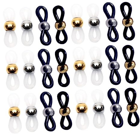 SOIMISS 40stücke Brillenkettenzubehör Verstellbarer Brillenhalterkordelring Aus Silikon Brillenkettenschnalle Für Home Office Brillenhalterkette-accessoire Brillenhalter