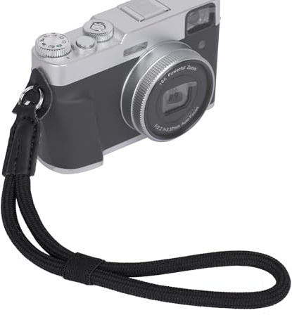 Yoocheese Camera Wrist Strap for Photographers: Security Rope Camera Odd - Vintage Hand Straps Wide for DSLR SLR Mirrorless Compact Film Camera, Black, Universal, Black, Universal